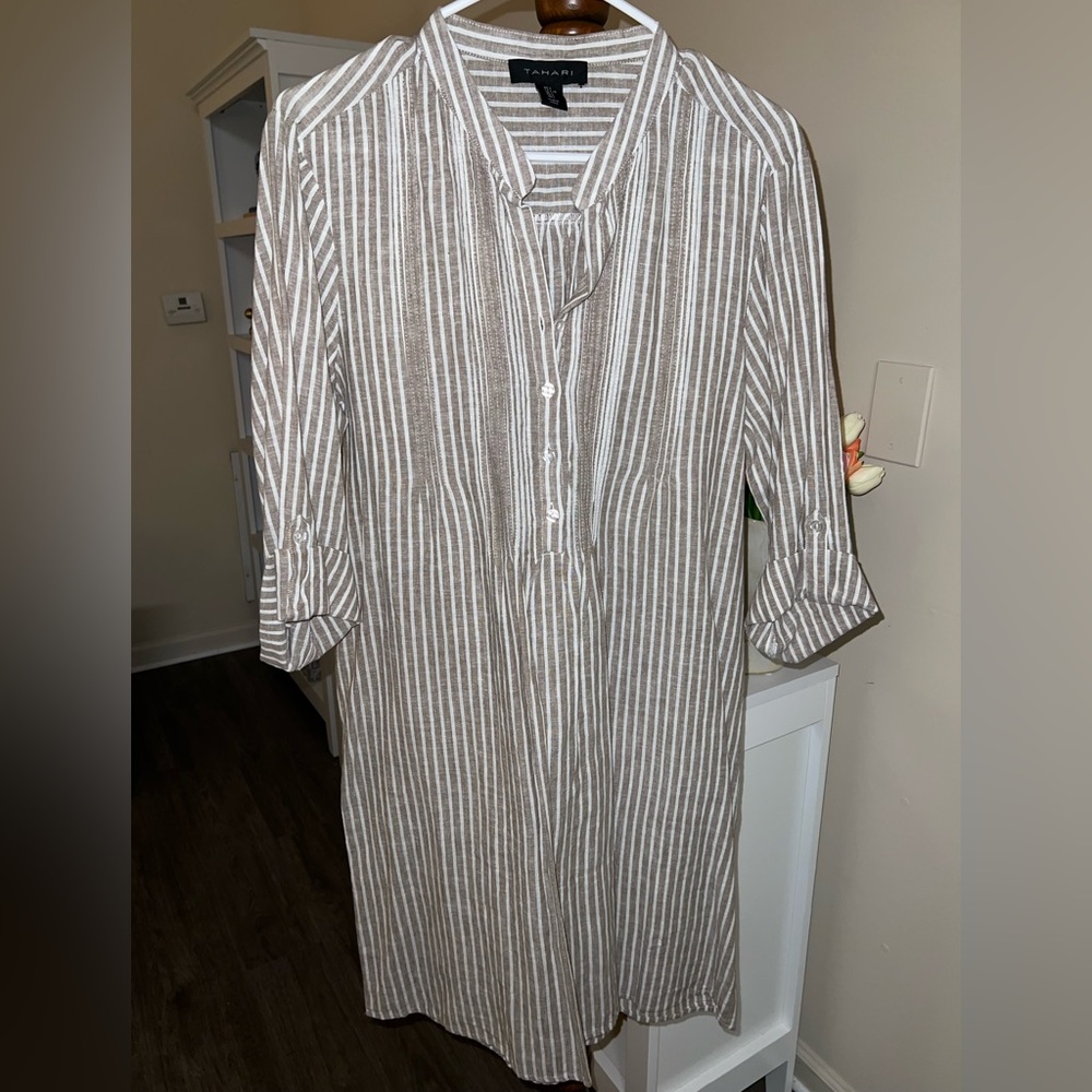 NWT - Tahari Striped Dress
